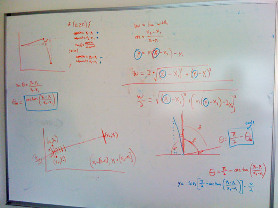 math on a whiteboard