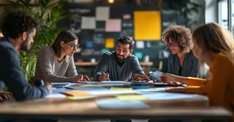 CEO of Paytm in a boardroom doing strategic planning with charts and graphs, showing conceptual thinking